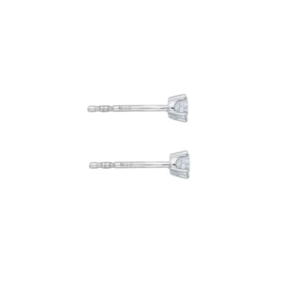 Brilliant Cut Diamond Stud Earrings in 18ct White Gold 0.25ct Diamond